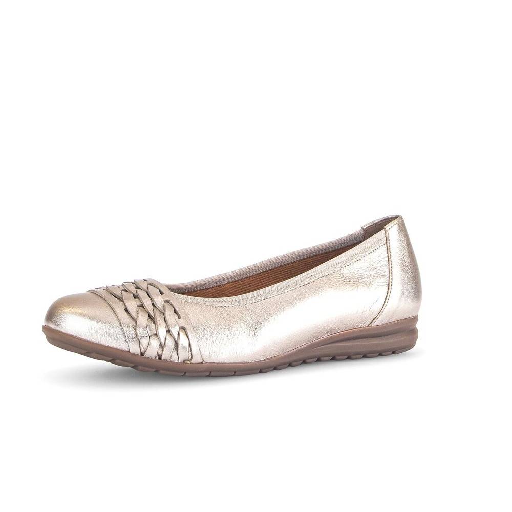 Pius Gabor Sportliche Ballerina gold 50% Rabatt mit kostenlosem Versand