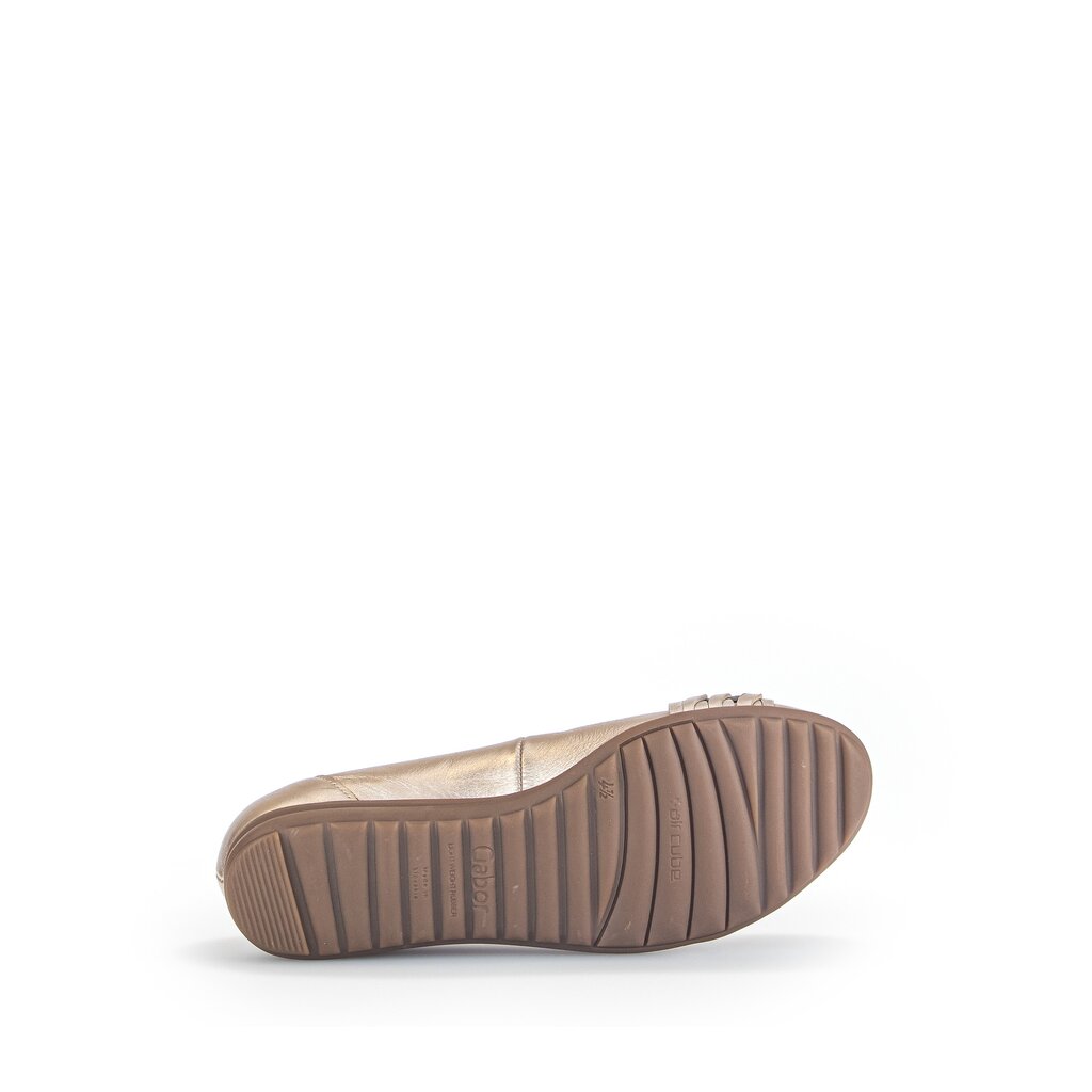 Pius Gabor Sportliche Ballerina gold 50% Rabatt mit kostenlosem Versand
