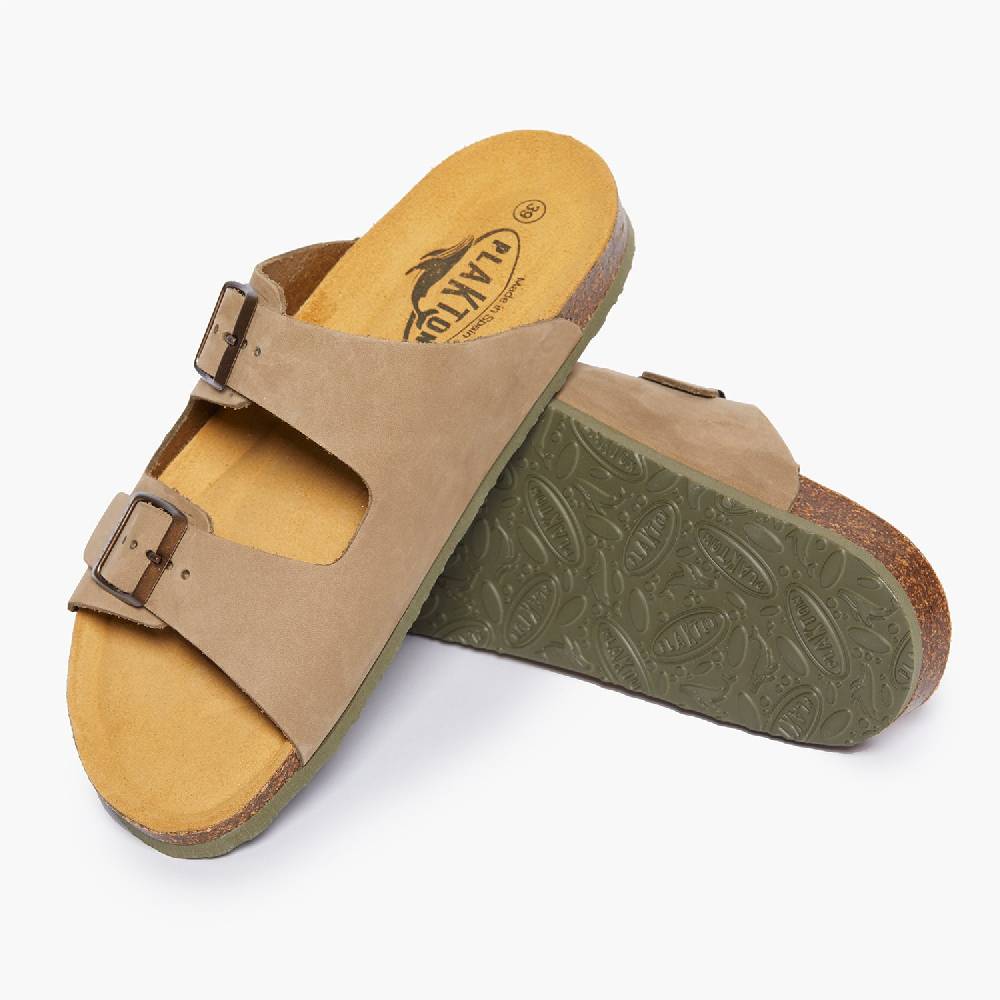 Plakton Formentera Beige-Khaki Nobuck 50% Rabatt für begrenzte Zeit