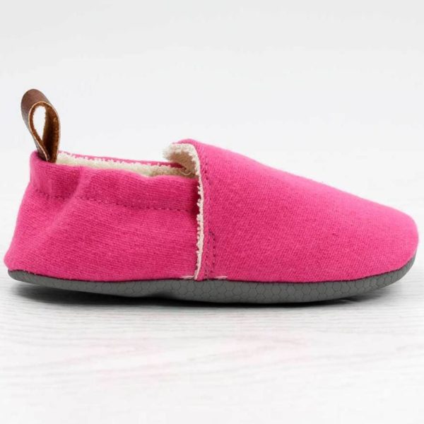 Pololo Barfuß Hausschuh Baumwolle (bio) Uni Pink Riesige Ersparnisse