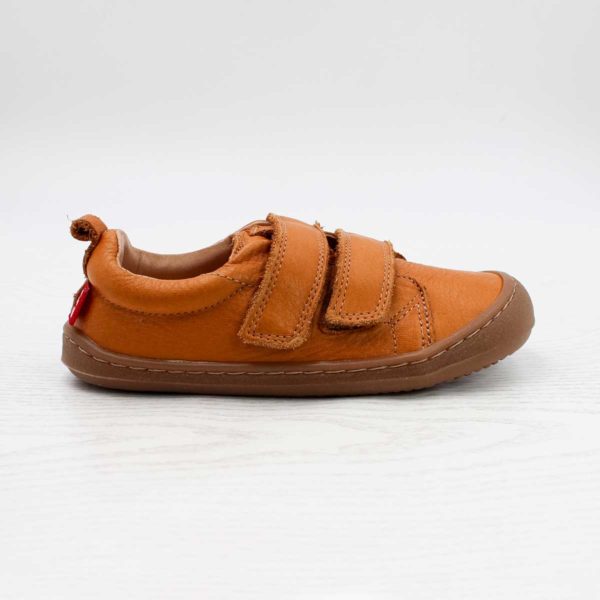 Pololo Barfuss Sneaker Leder hellbraun Letzte 2 Tage