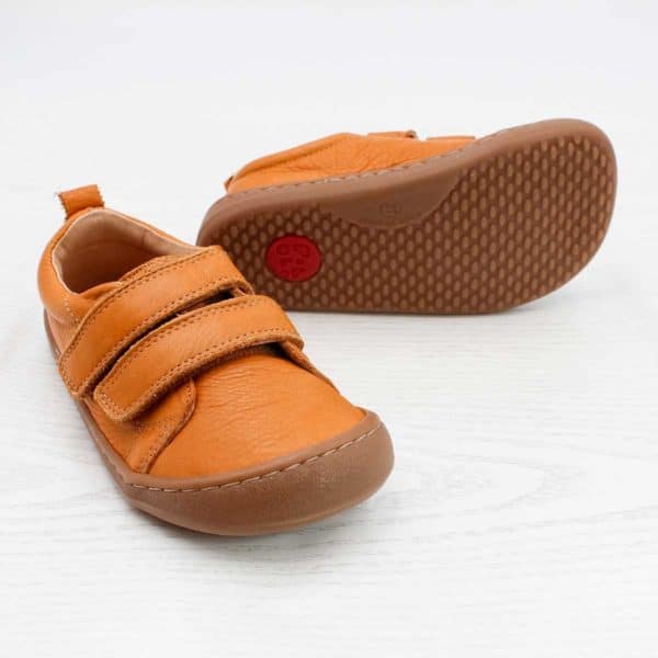 Pololo Barfuss Sneaker Leder hellbraun Letzte 2 Tage