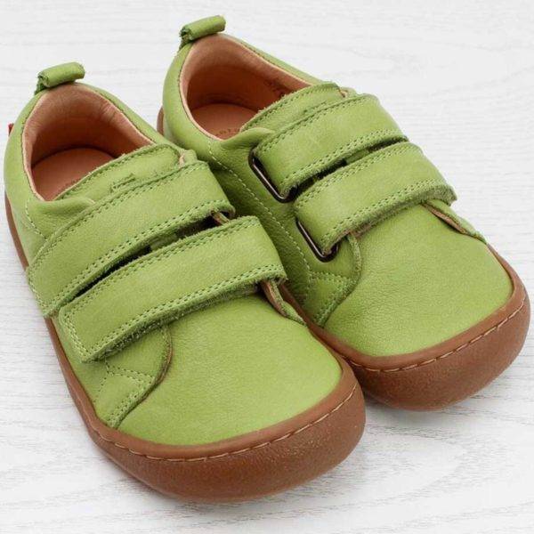Pololo Barfuss Sneaker Leder hellgrün Letzter Tag