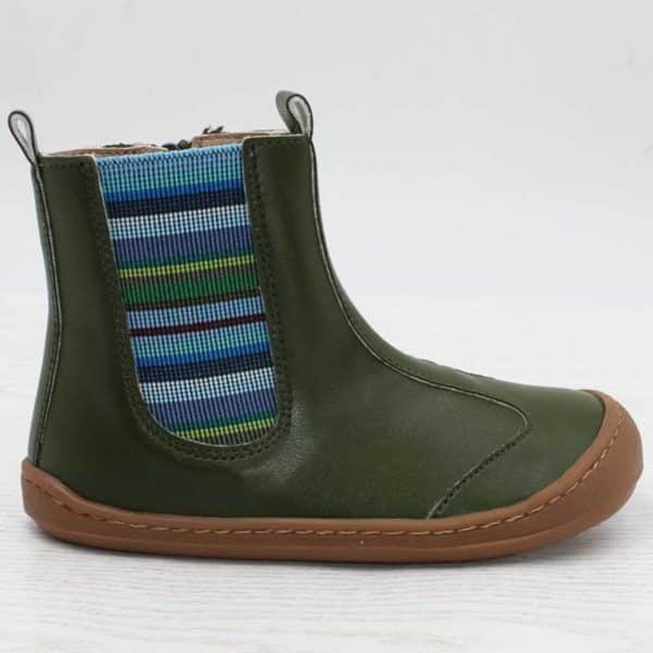 Pololo Barfußschuh Chelsea aus Kaktusleder Grün (vegan) Nur noch ein Tag übrig