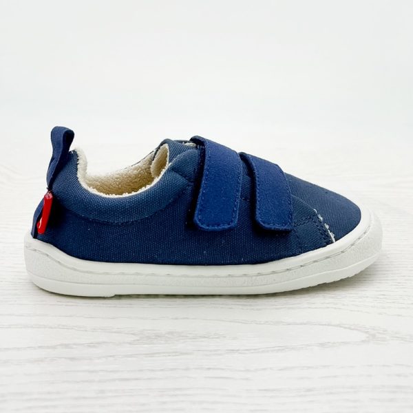 Pololo Baumwoll Barfuß Sneaker Blau Super Rabatt