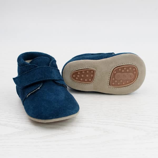 Pololo Für die ersten Schritte – “Porto” der Barfuß Kleinkindschuh blau als Kletter 50% Rabatt mit kostenlosem Versand