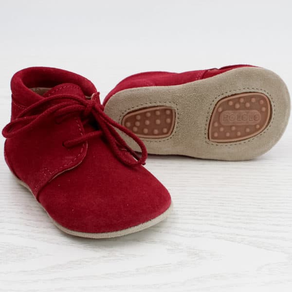 Pololo Für die ersten Schritte – “Porto” der Barfuß Kleinkindschuh rot Clearance-Verkauf