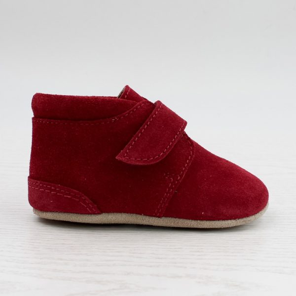 Pololo Für die ersten Schritte – “Porto” der Barfuß Kleinkindschuh rot als Kletter Kostenloser Versand international