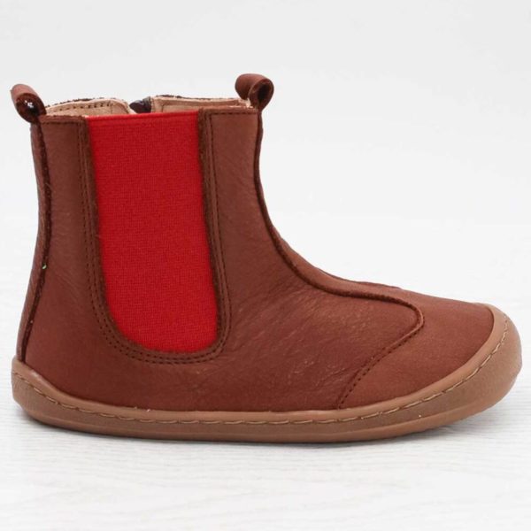 Pololo Barfußschuh Chelsea Leder Braun Black Friday Preise