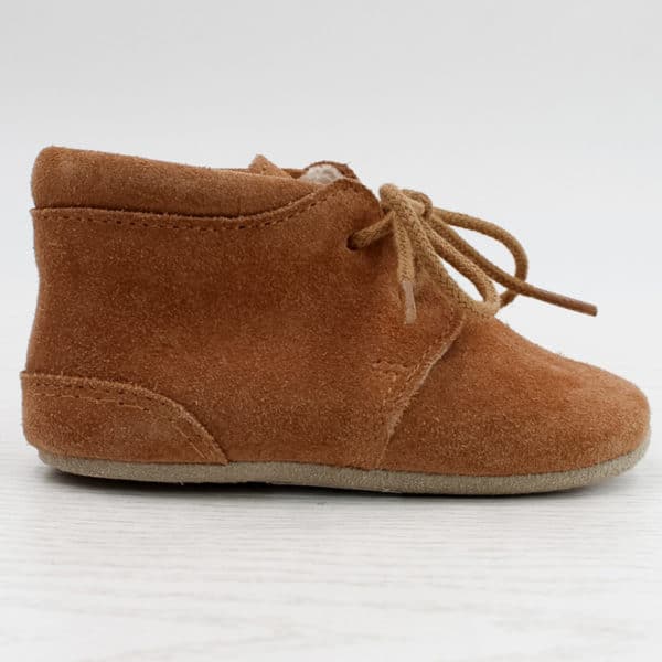 Pololo Für die ersten Schritte – “Porto” der Barfuß Kleinkindschuh Wollgefüttert braun 50% Rabatt für begrenzte Zeit