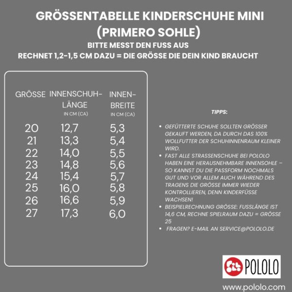 Pololo Nino Wollfutter Rot Limitierter Zeitrabatt