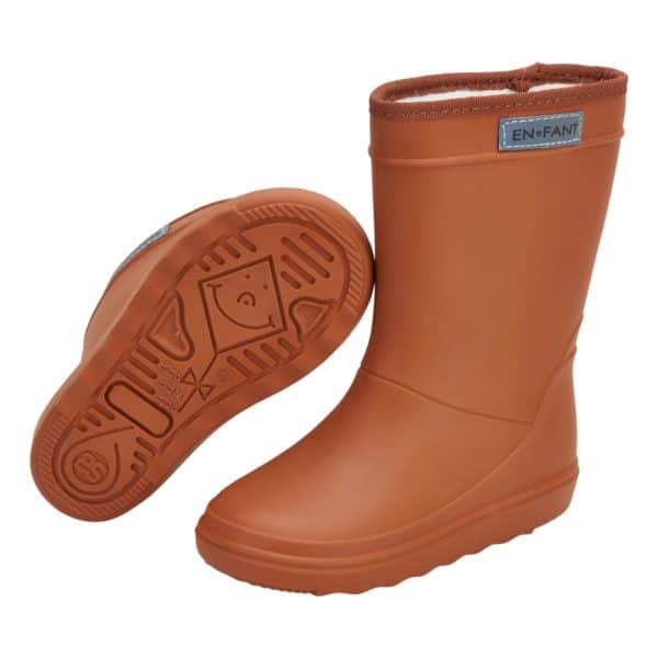 Pololo Gummistiefel EnFant gefüttert Braun 20-30 Begrenztes Angebot