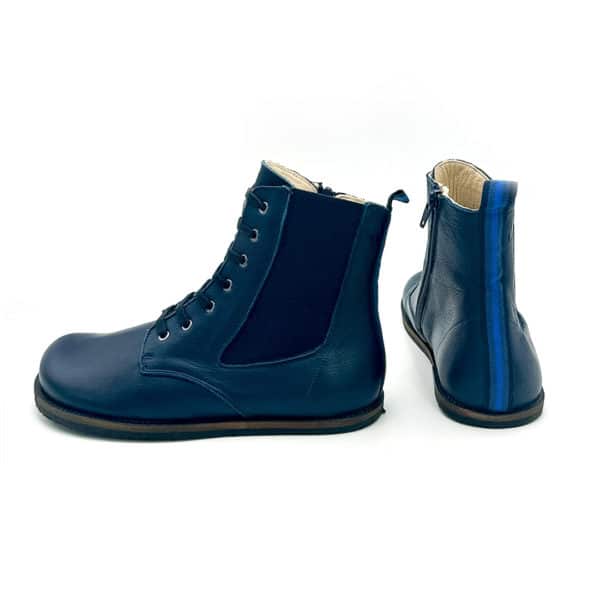 Pololo Barfußschuh Damenstiefellette „MN Aspen“ von Martin Natur – Blau Online Outlet