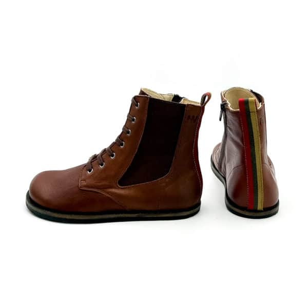 Pololo Barfußschuh Damenstiefellette „MN Aspen“ von Martin Natur – Braun Zeitlich begrenztes Angebot