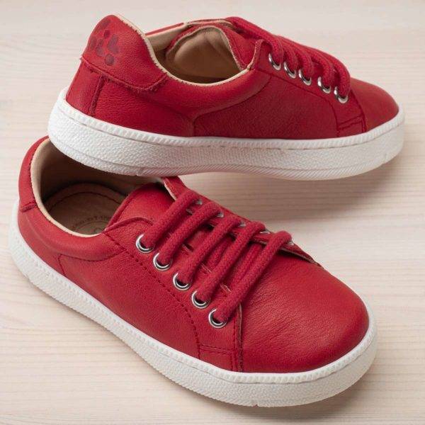Pololo Leder-Sneaker Rot Clearance-Verkauf