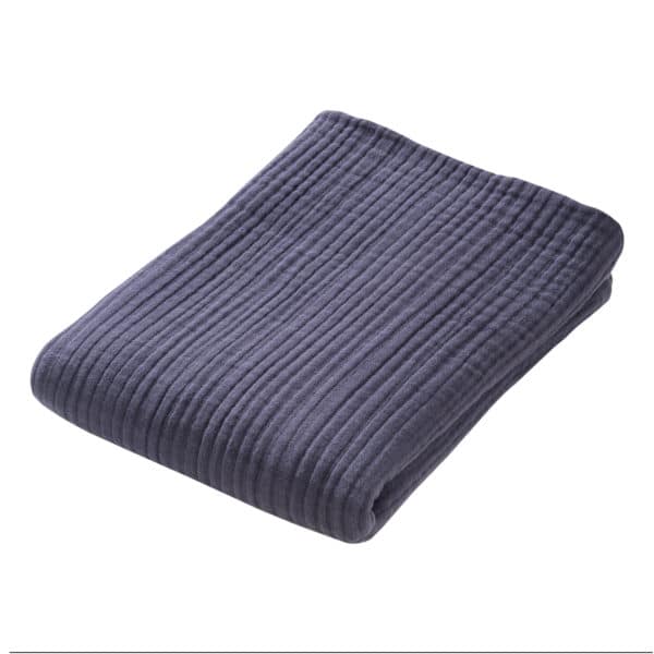 Pololo People Wear Organic Baumwoll-Mulldecke, 4-lagig , blau Kostenloser Versand international