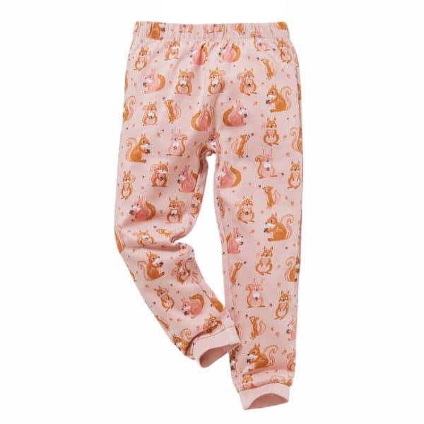 Pololo People Wear Organic Langarm-Pyjama “Eichhörnchen”, rosa, Baumwolle (Bio) Verkauf