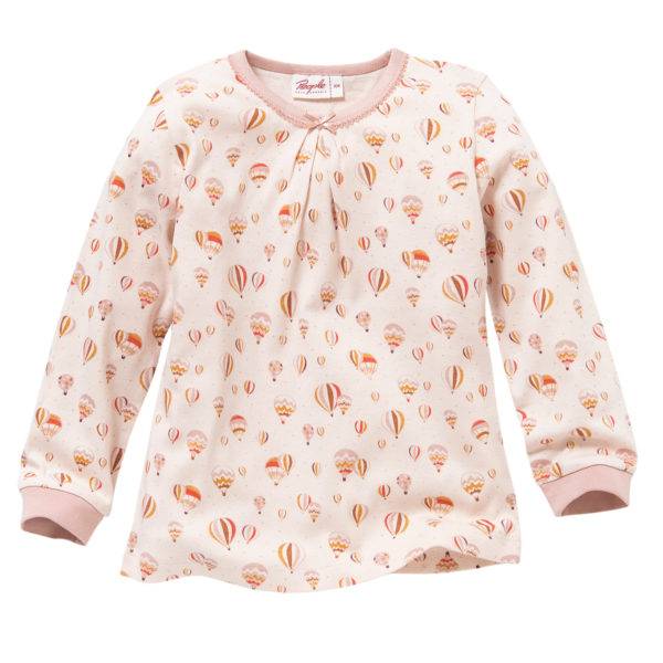 Pololo People Wear Organic Langarm-Pyjama “Heißluftballon”, rosa, Baumwolle (Bio) im Angebot