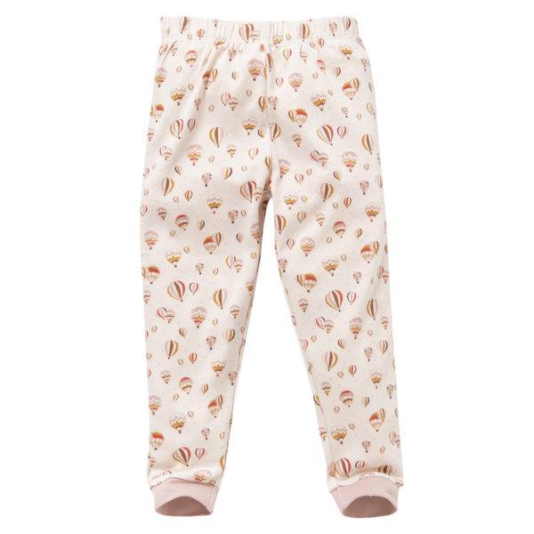Pololo People Wear Organic Langarm-Pyjama “Heißluftballon”, rosa, Baumwolle (Bio) im Angebot