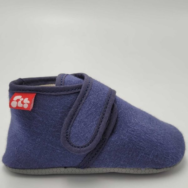 Pololo Barfuß Hausschuh mit Klettverschluss – blau Muttertagsangebot
