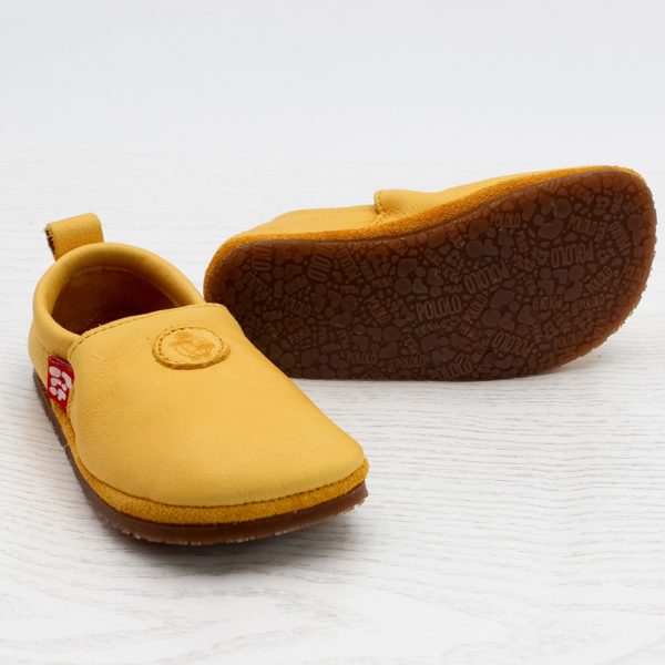 Pololo Barfußschuh Uni Leder Gelb VIP-Rabatte