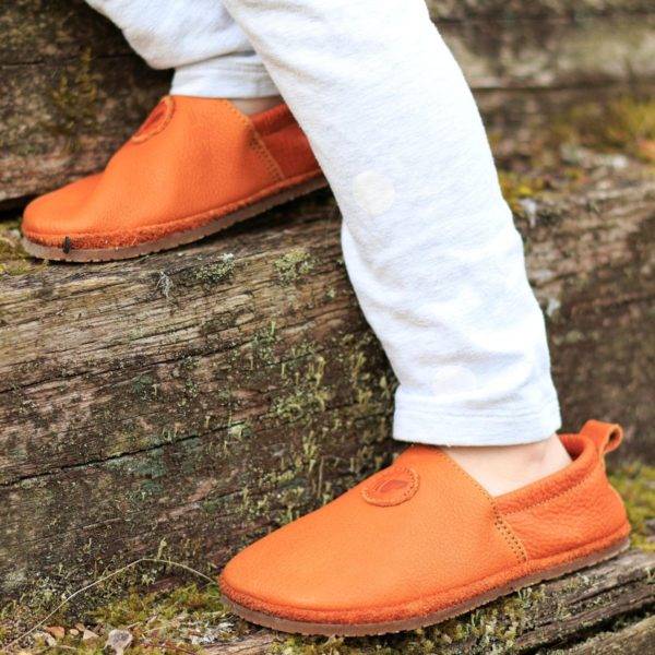 Pololo Barfußschuh Uni Leder Hellbraun Tiefpreis