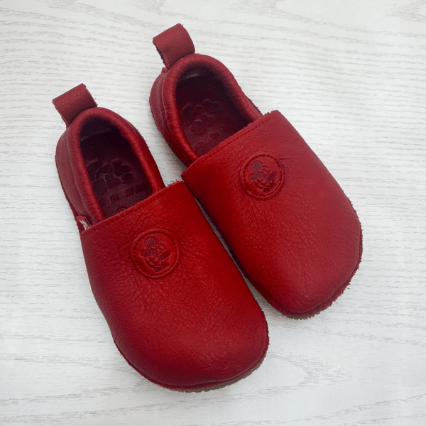 Pololo Barfußschuh Uni Leder Rot Wochenangebot