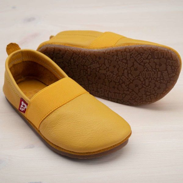 Pololo Outdoor Barfußschuh “Elastico” Gelb mit Gummisohle – Restgrößen 30-34 Letzte 2 Tage
