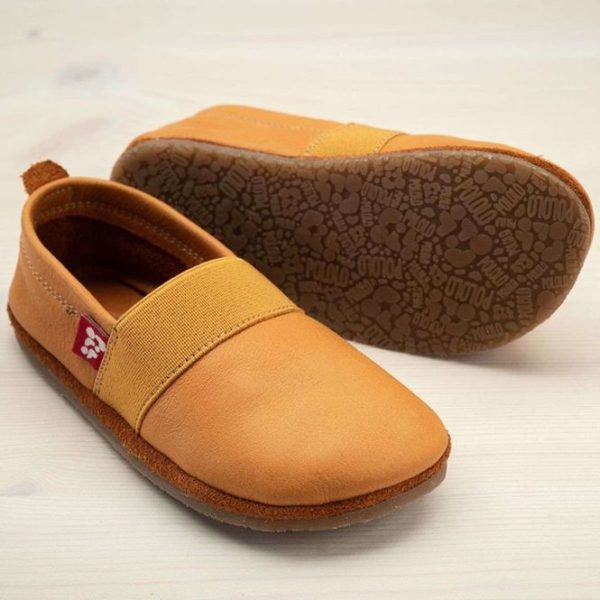 Pololo Outdoor Barfußschuh “Elastico” Hellbraun mit Gummisohle – Restgrößen Letzter Tag