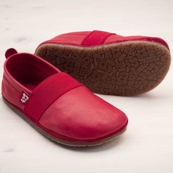 Pololo Outdoor Barfußschuh “Elastico” Rot mit Gummisohle Zeitbegrenzte Promotion