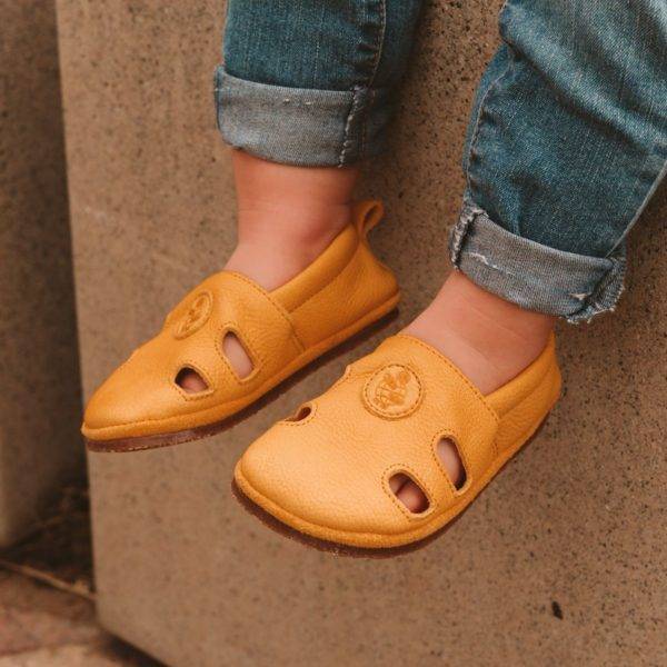 Pololo Barfuß Sandale “Sommer” Orange Super Rabatt