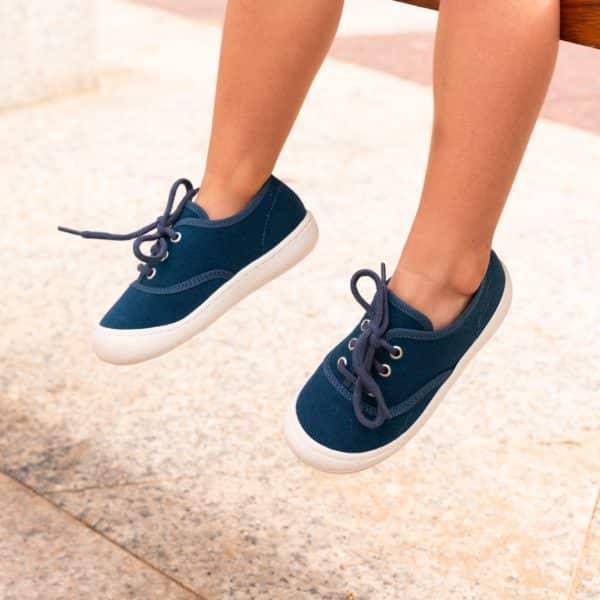 Pololo “Pepe” Baumwoll-Sneaker blau Schlussverkauf