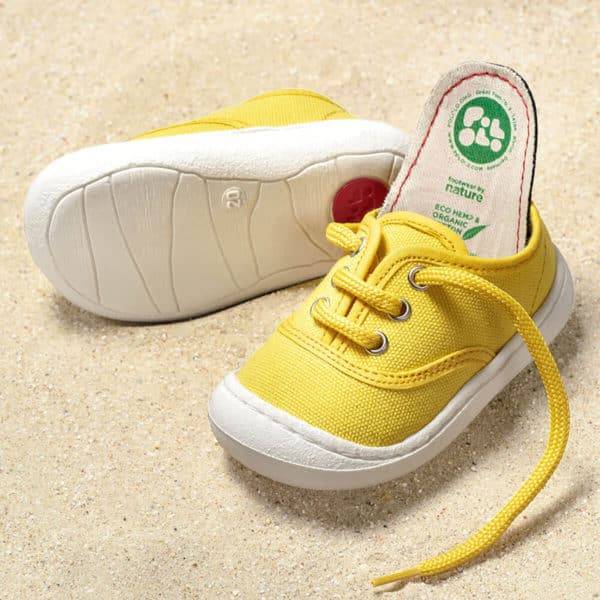 Pololo “Pepe” Baumwoll-Sneaker gelb Günstiger Verkauf