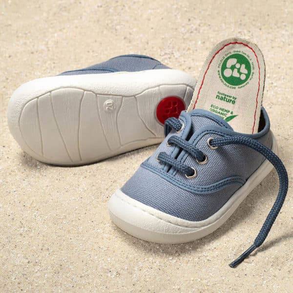 Pololo “Pepe” Baumwoll-Sneaker grau Fabrikverkauf