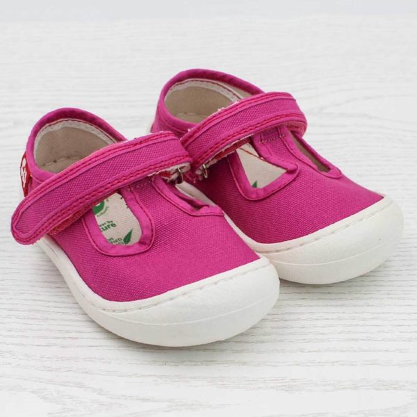Pololo T-Bar Baumwollsandale “Arena” Pink Limitierter Zeitrabatt