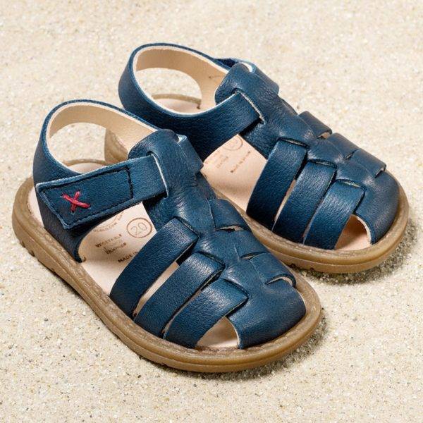 Pololo Sandale Fiesta Blau- Restpaare in Größe 20 & 21 Black Friday Preise