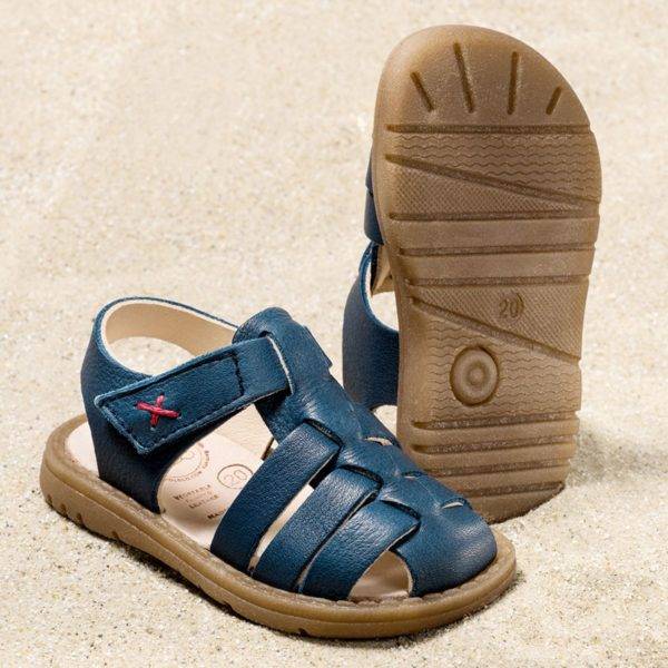 Pololo Sandale Fiesta Blau- Restpaare in Größe 20 & 21 Black Friday Preise