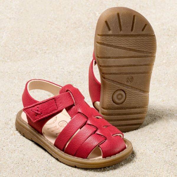 Pololo Sandale Fiesta Rot – Restpaare in Größe 20 & 21 Outlet