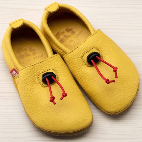 Pololo Outdoor Barfußschuh “Cordel” Gelb mit Gummisohle Verkauf