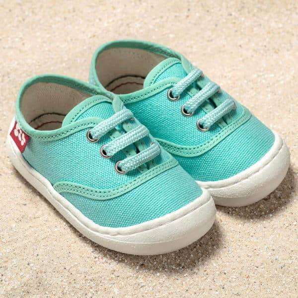 Pololo “Pepe” Baumwoll-Sneaker türkis Hotsell