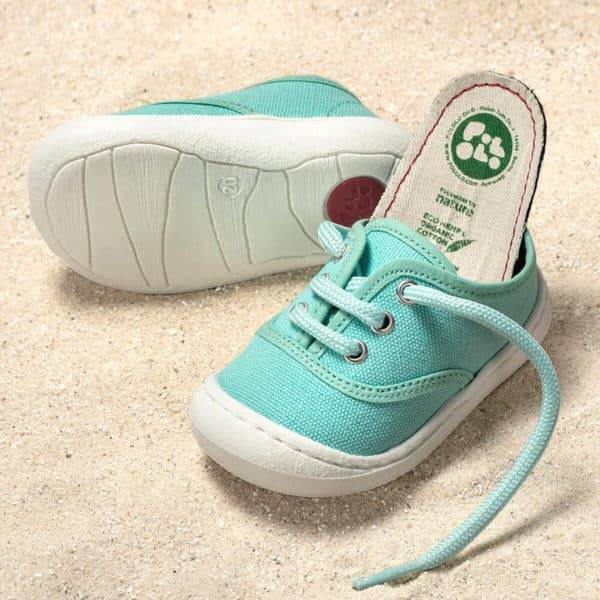 Pololo “Pepe” Baumwoll-Sneaker türkis Hotsell