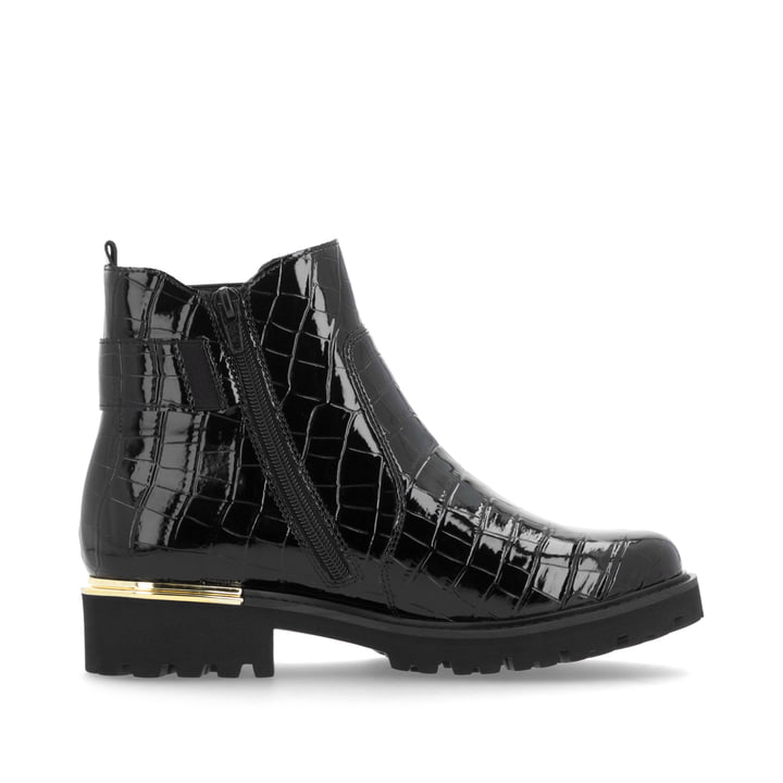 Remonte Artikelnummer D8684-03 remonte Damen Chelsea Boots lackschwarz Exklusive Angebote