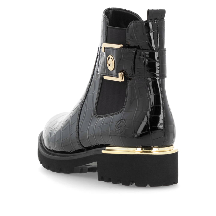 Remonte Artikelnummer D8684-03 remonte Damen Chelsea Boots lackschwarz Exklusive Angebote