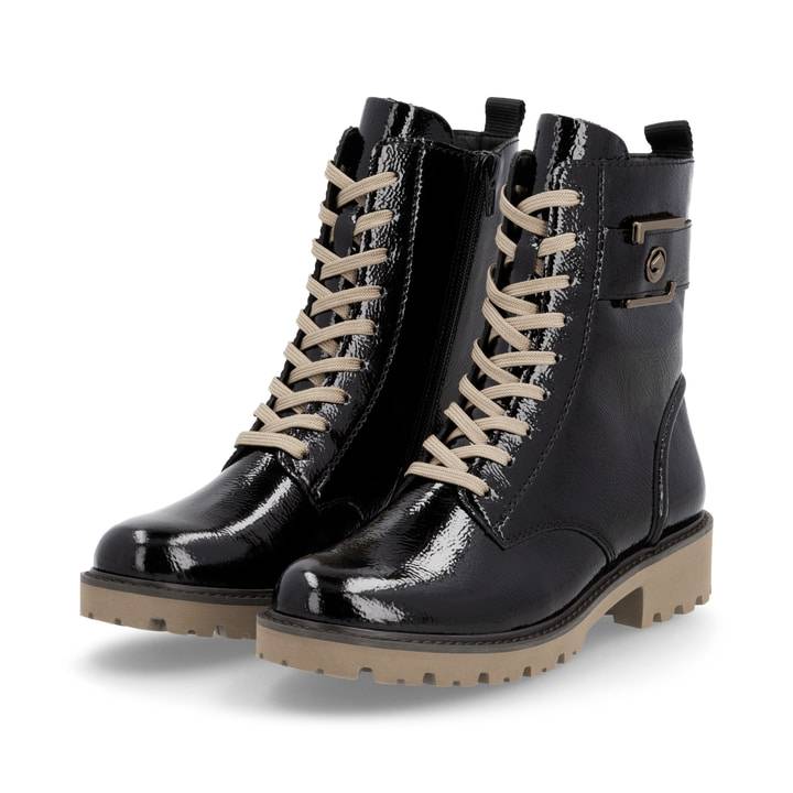 Remonte Artikelnummer D8663-00 remonte Damen Biker Boots glanzschwarz Große Rabatte