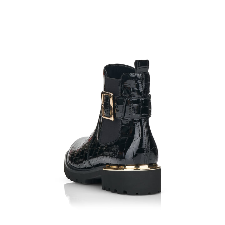 Remonte Artikelnummer D8684-02 remonte Damen Chelsea Boots lackschwarz Letzte 2 Tage