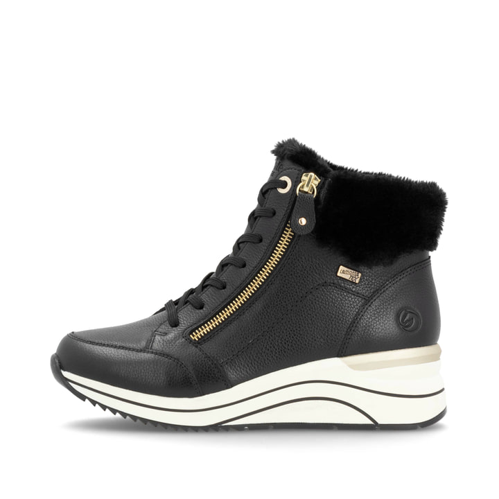 Remonte Artikelnummer D0T77-02 remonte Damen Schnürstiefel asphaltschwarz Begrenzte Freigabe