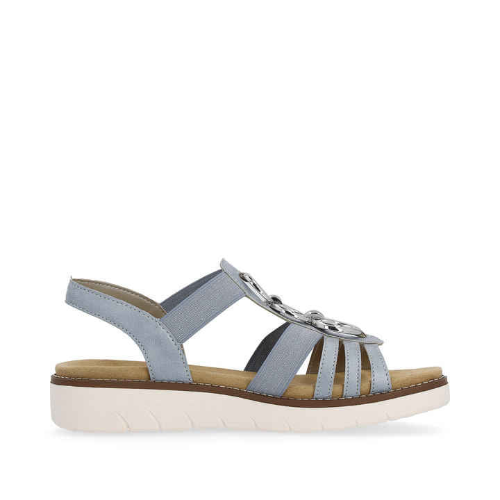 Remonte Artikelnummer D2073-12 remonte Damen Riemchensandalen babyblau-silber Bis zu 50% Rabatt