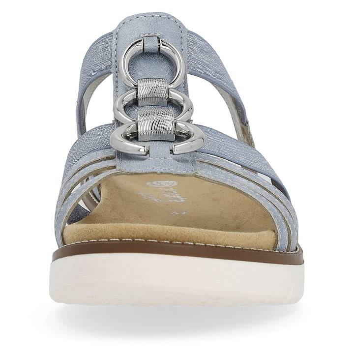 Remonte Artikelnummer D2073-12 remonte Damen Riemchensandalen babyblau-silber Bis zu 50% Rabatt