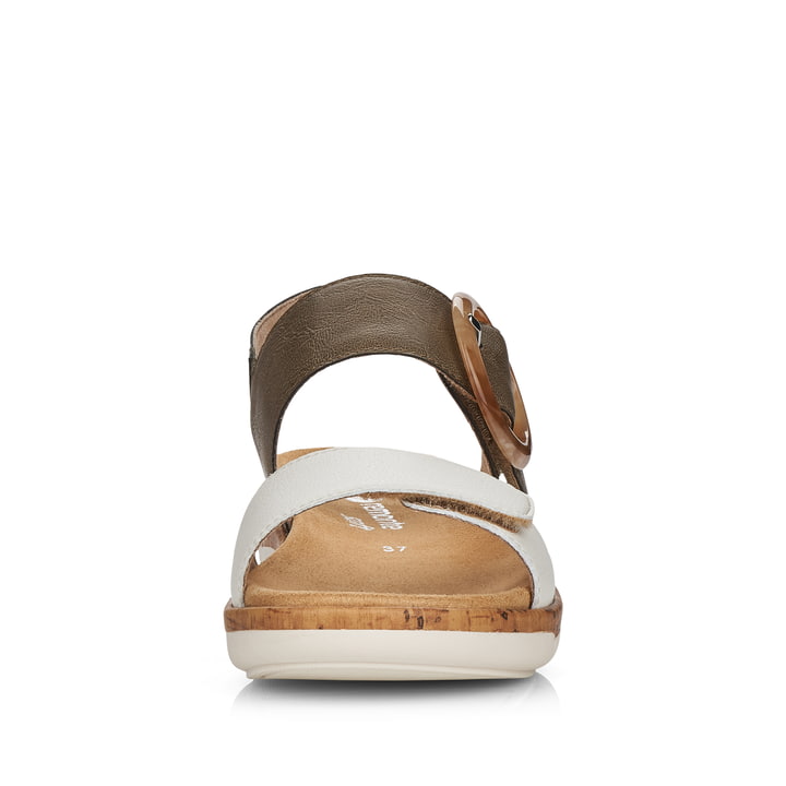 Remonte Artikelnummer R6853-54 remonte Damen Riemchensandalen olivgrün-altweiß Nur für heute