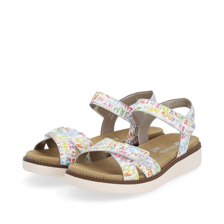 Remonte Artikelnummer D2049-81 remonte Damen Riemchensandalen multicolored-weiß Vierteljährliche Förderung